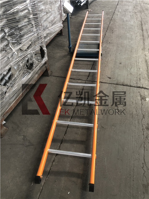 Zinc Plated and Powder Coated Scaffolding Steel Ladder for Construction