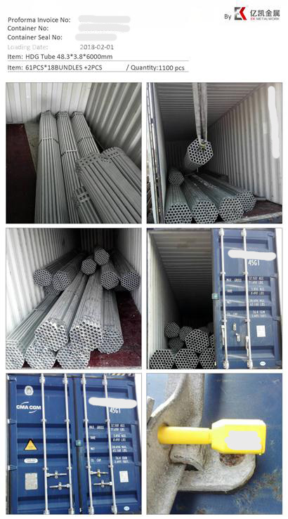 Steel Pipe Loading