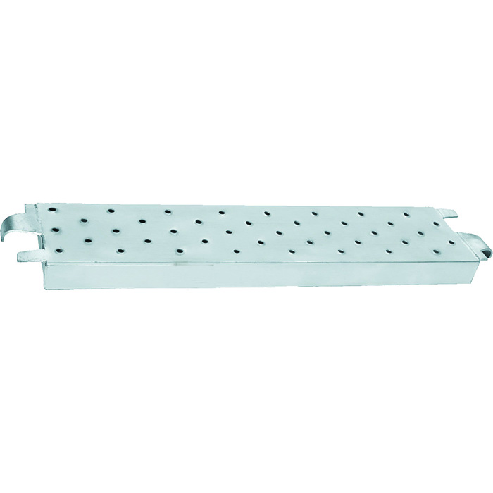 Scaffolding plank with hook