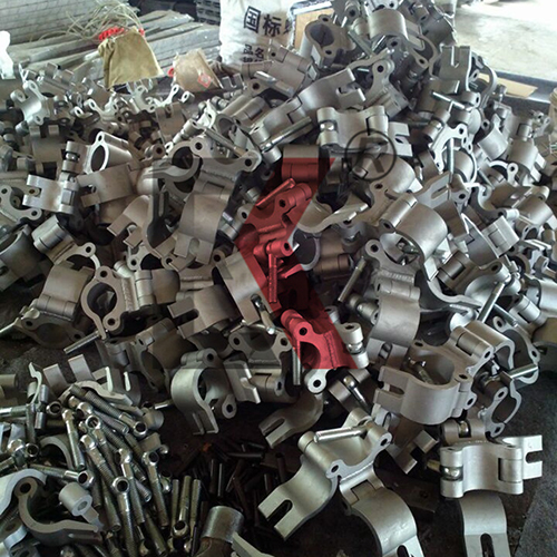Scaffolding Right Angle Fixed Clamp Aluminium Alloy Fitting Double Coupler