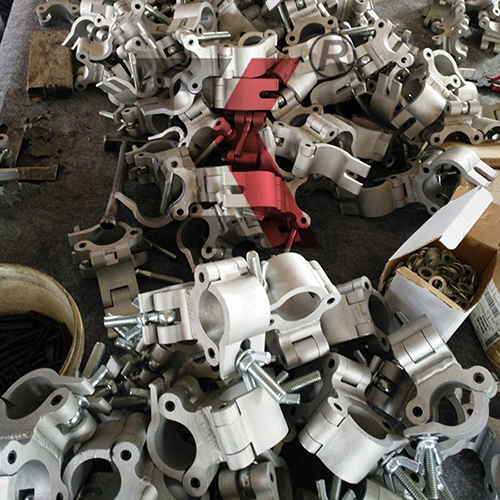 Scaffolding Right Angle Fixed Clamp Aluminium Alloy Fitting Double Coupler