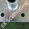 Galvanized Welded Scaffolding Steel Hollow Base Plate