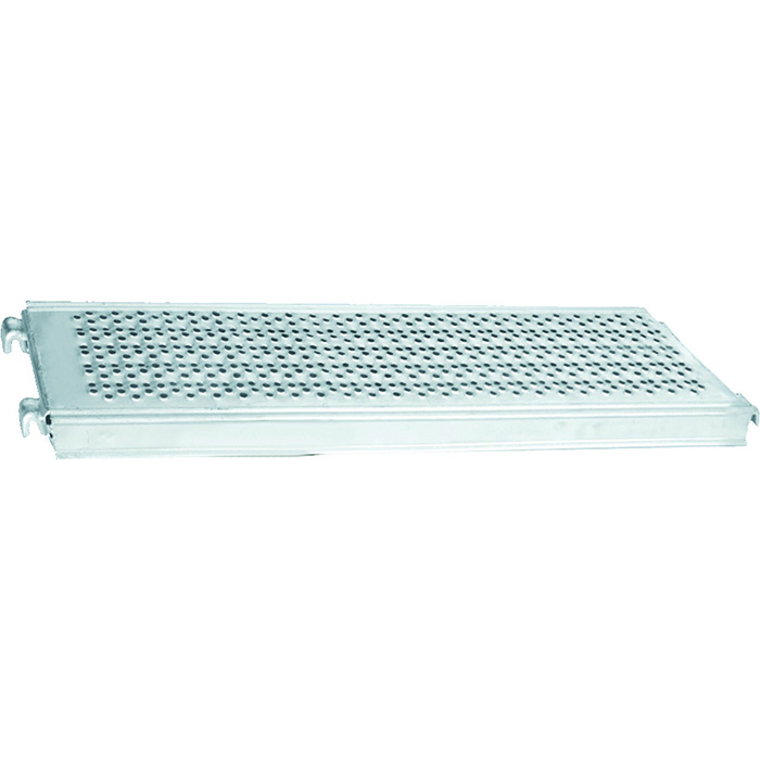 Scaffolding plank with hook