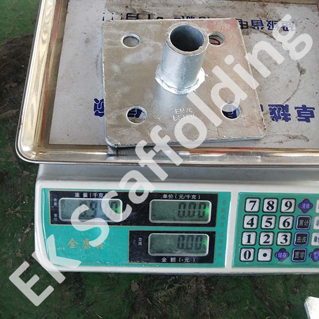 Galvanized Welded Scaffolding Steel Hollow Base Plate