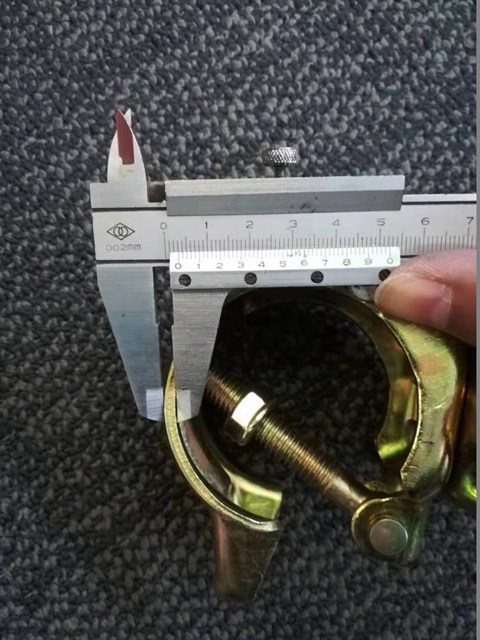Color Zinc Plating JIS Scaffolding Pressed 60.5 Double Coupler