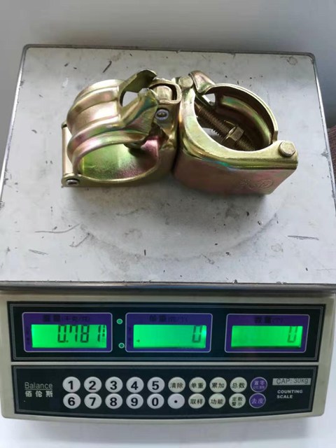 Color Zinc Plating JIS Scaffolding Pressed 60.5 Double Coupler