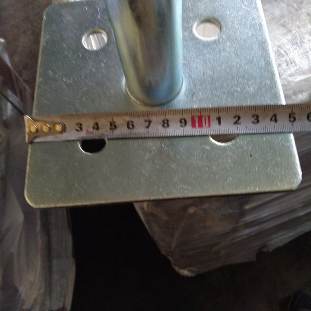 White Zinc Plating Scaffolding Fittings Tubular Base Plate