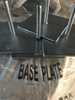 BS1139 EN74 Zinc Plated Scaffolding Round Bar Base Plate