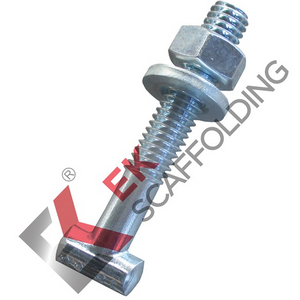 Electro Galvanized T-Bolt Nut Washer Scaffolding Accessories