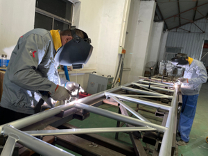 Aluminum beam welding