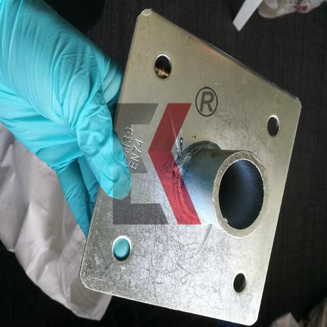 BS1139 Galvanized 6mm Thickness Scaffolding Jack Base Plate