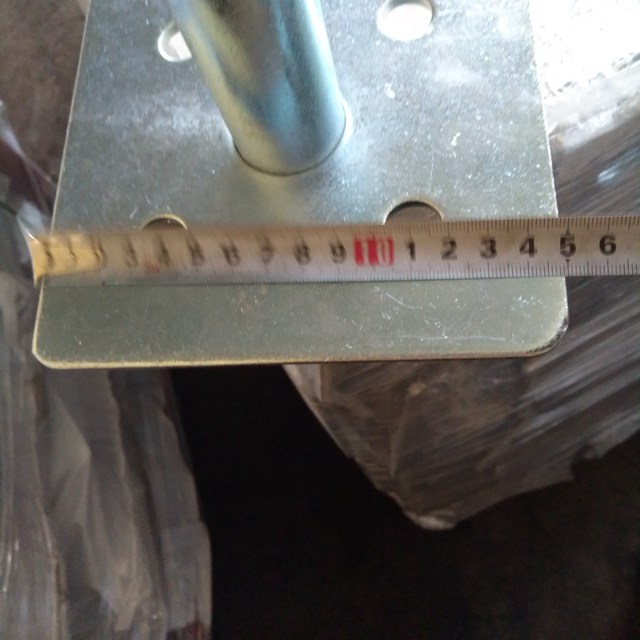 White Zinc Plating Scaffolding Fittings Tubular Base Plate