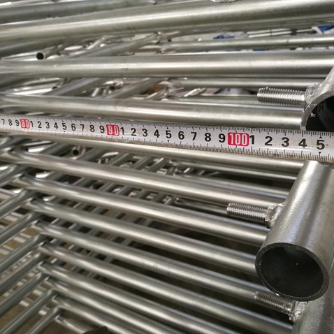 HDG Hot Dipped Galvanized Spring Rivet Lock Frame Scaffolding