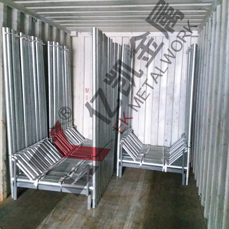 Hot Dip Galvanized Flip Lock Frame Scaffolding