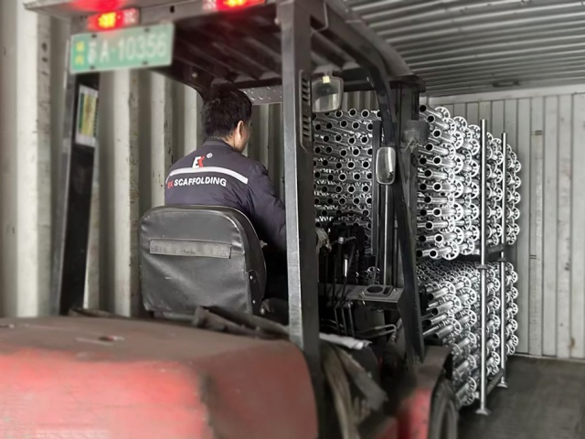 delivery of ringlock scaffolding system