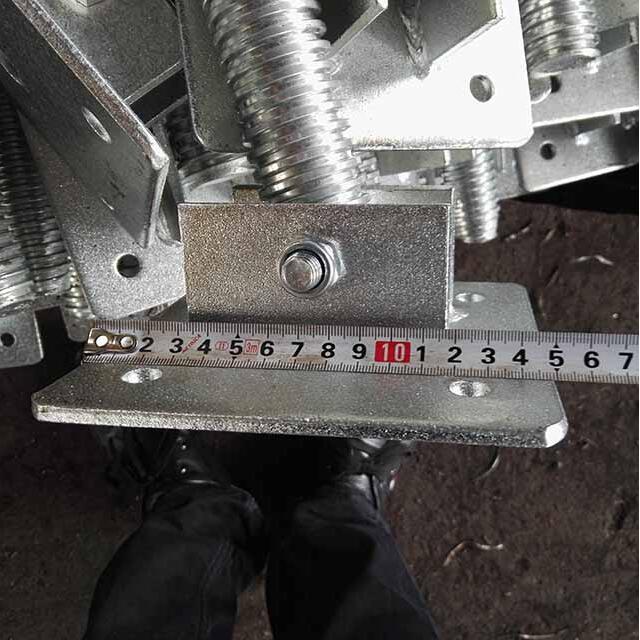 Galvanized BS1139 Scaffolding Swivel Screw Base Jack Nut For Tower Scaffold