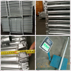 Galvanized Scaffold Horizontal Ringlock System HDG Scaffolding Ledger Tube