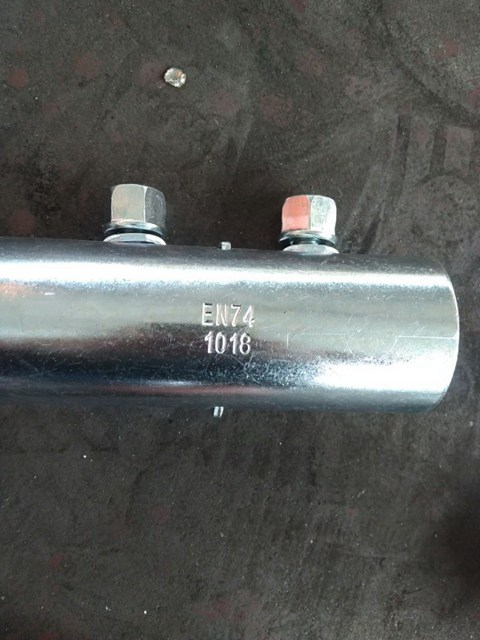 EN74 Pressed Scaffolding Sleeve Coupler Zinc Plated White External Connector