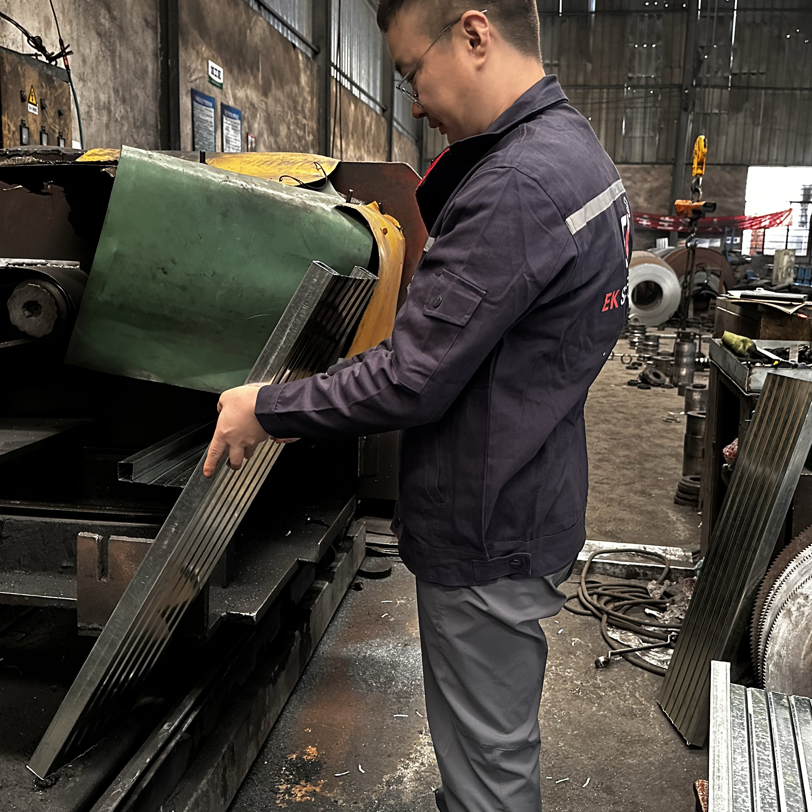 closed steel plank
