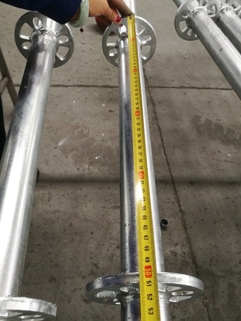 Hot Dip Galvanized HDG 3M Ringlock Scaffolding Vertical Standard