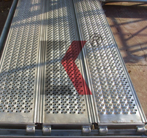 Steel Scaffold Plank Galvanized Scaffolding Catwalk Hook Walk Board for Construction