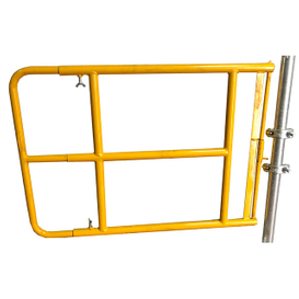 Yellow Ladder Access Scaffolding Tube Safety Gate