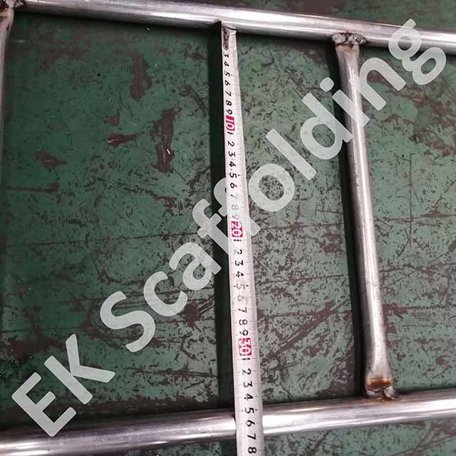 Galvanized Scaffolding Steel Straight Ladder with Welded Hook