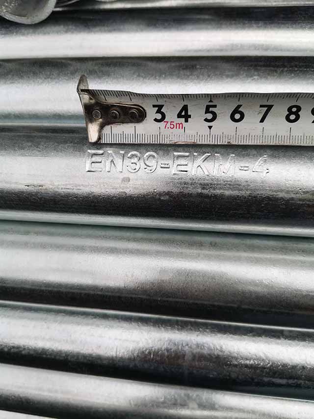 EN74 Scaffold Steel Tube HDG Scaffolding Pipe