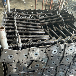 Black Scaffolding Adjustable Solid Screw Base Jack 