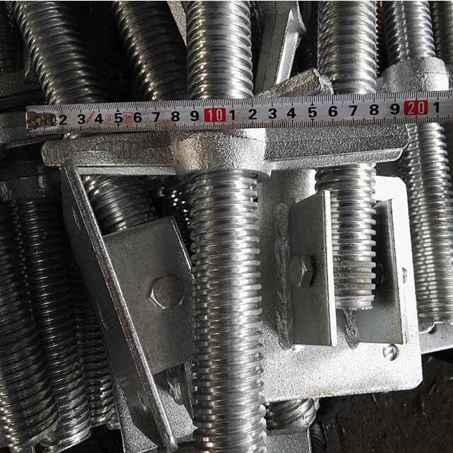 Galvanized BS1139 Scaffolding Swivel Screw Base Jack Nut For Tower Scaffold