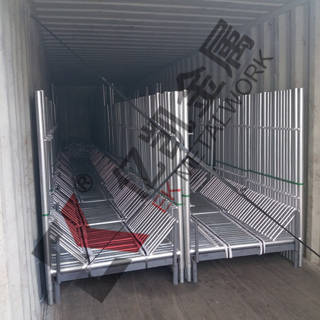 Hot Dip Galvanized Flip Lock Frame Scaffolding