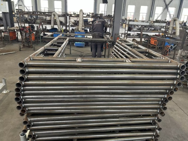 Walk thru frame welding