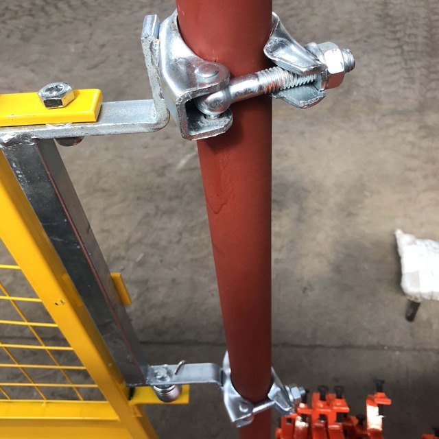 Painted Scaffolding Safety Access Gate for Building